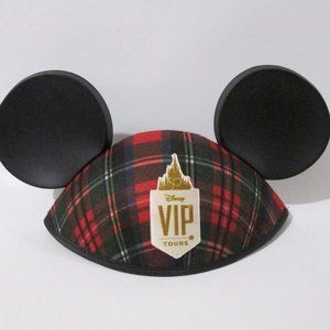 Disney 50 VIP Tours Mickey Ears Plaid Mickey Mouse Adult Hat